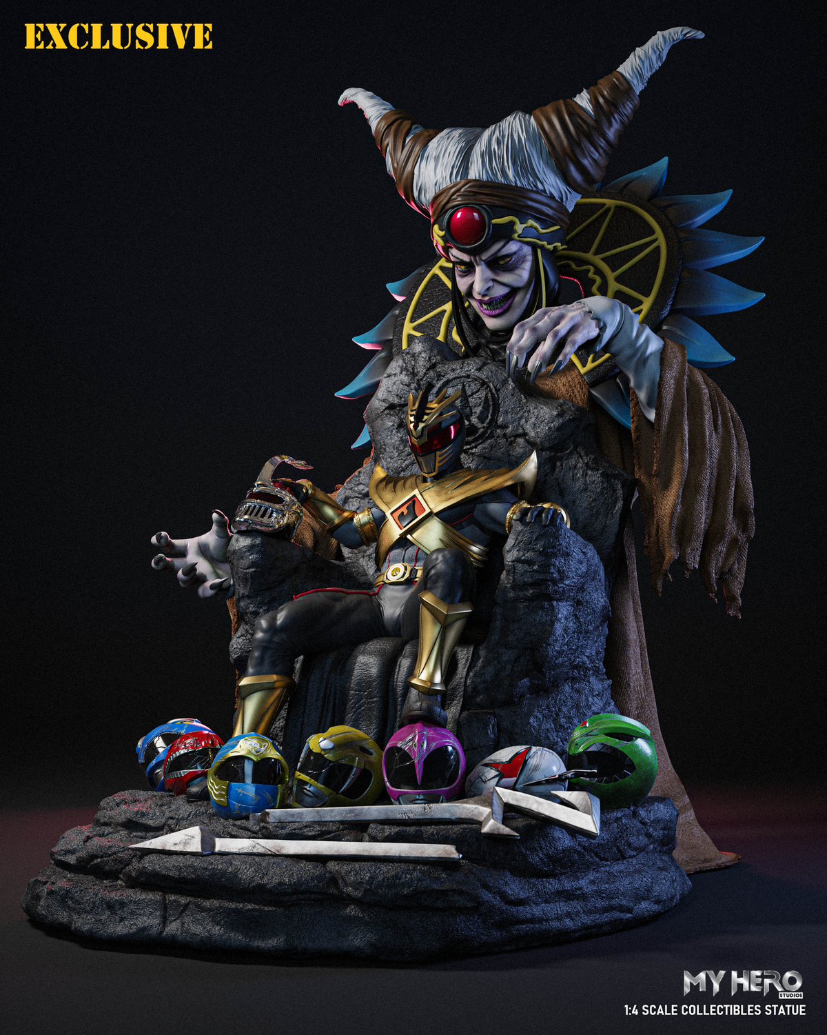 [PREORDER] My Hero Studios Lord Drakkon Evo III 1/4 Scale Collectible Statue - Exclusive Version