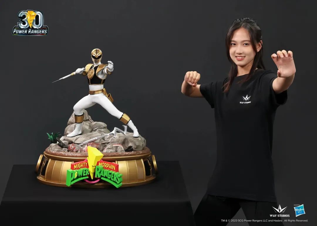 WayStudios Mighty Morphin White Ranger 1/4 Scale Statue