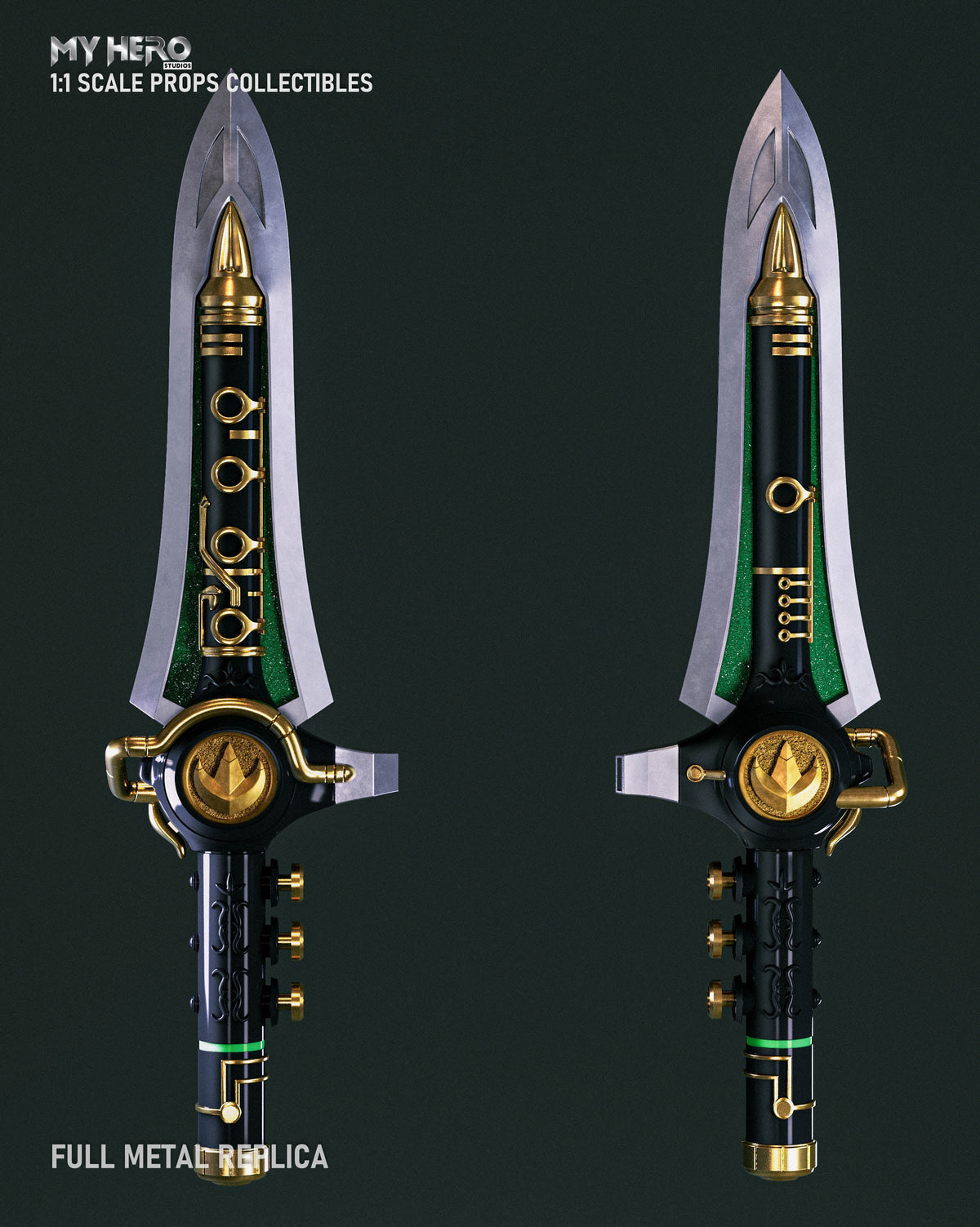 My Hero Studios 1:1 Scale Green Ranger Dragon Dagger