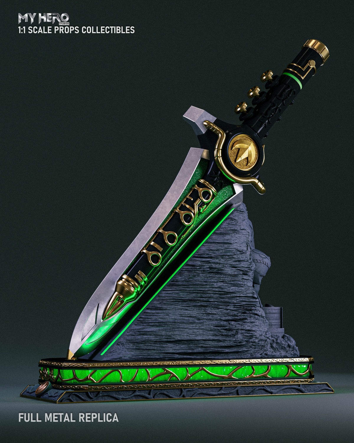 My Hero Studios 1:1 Scale Green Ranger Dragon Dagger