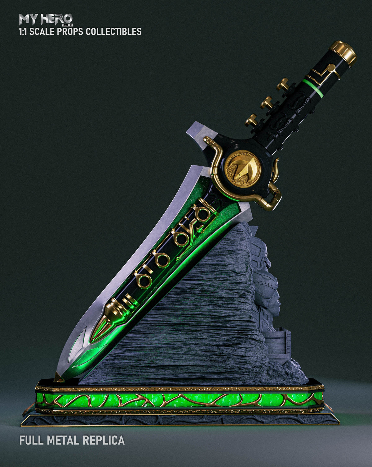 My Hero Studios 1:1 Scale Green Ranger Dragon Dagger