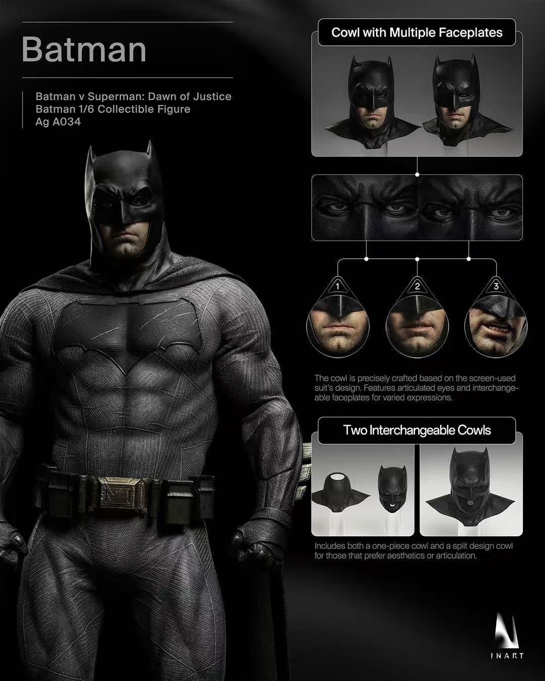 [PREORDER] INART Batman - BVS: Dawn of Justice 1/6 Collectible Figure