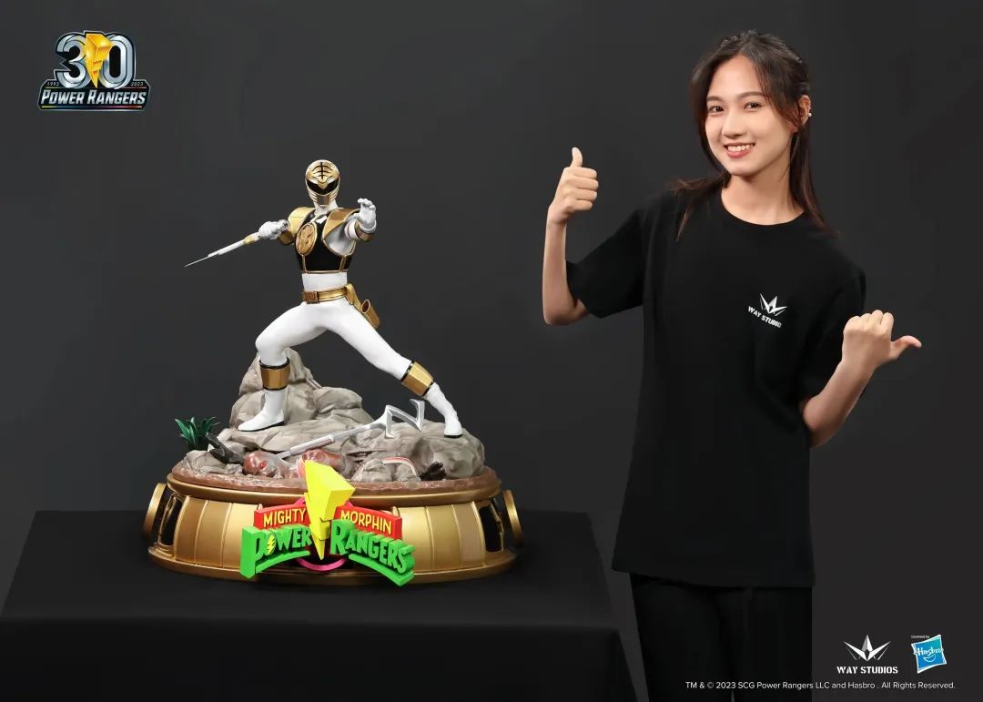 WayStudios Mighty Morphin White Ranger 1/4 Scale Statue