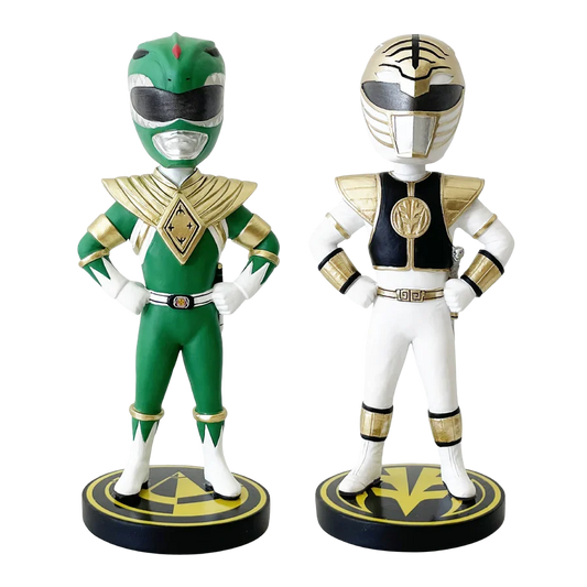 Power Rangers Green & White Ranger Bobblehead Set (SDCC Exclusive)