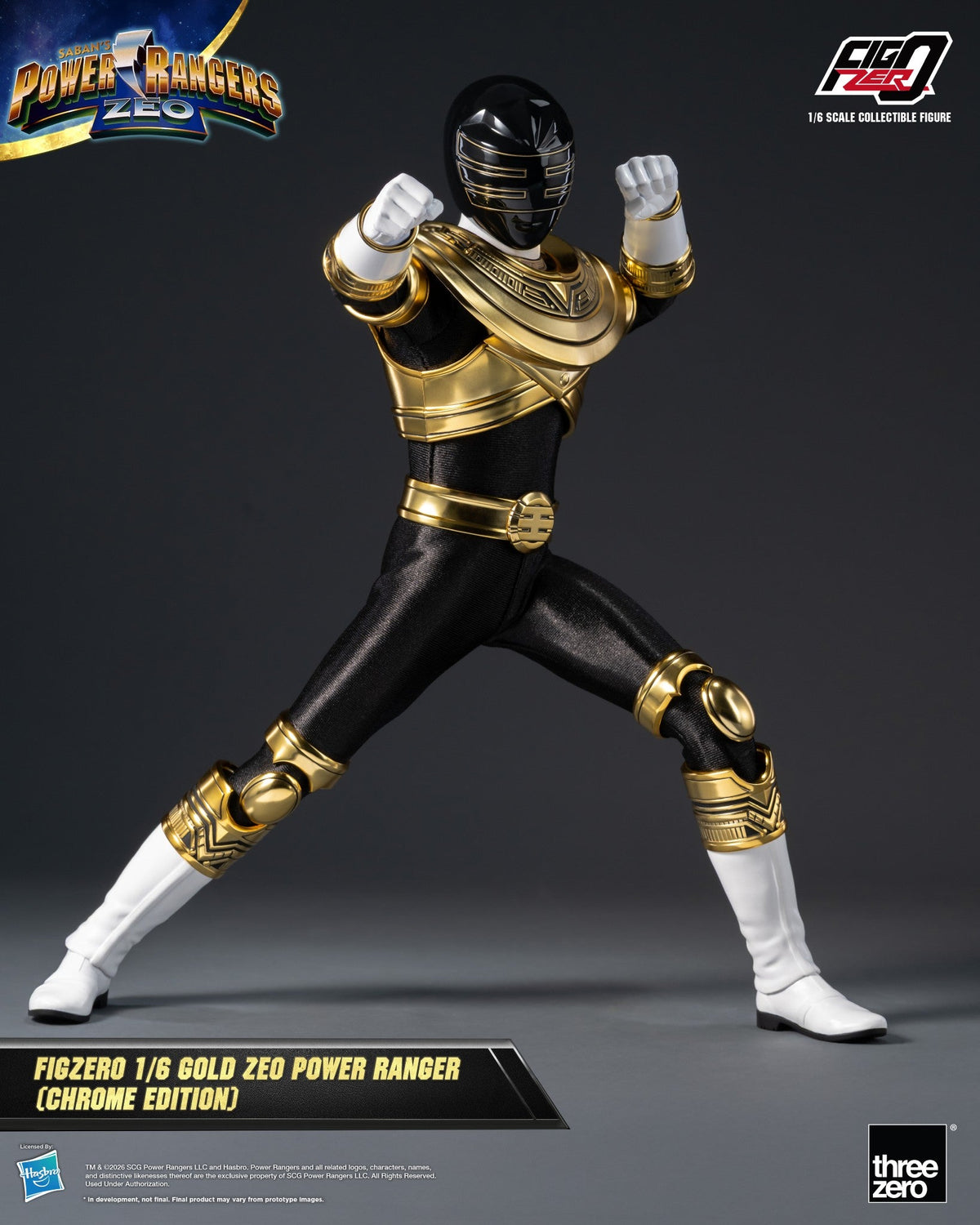 FigZero Gold Zeo Ranger (Chrome Edition) 1/6 Collectible Figure