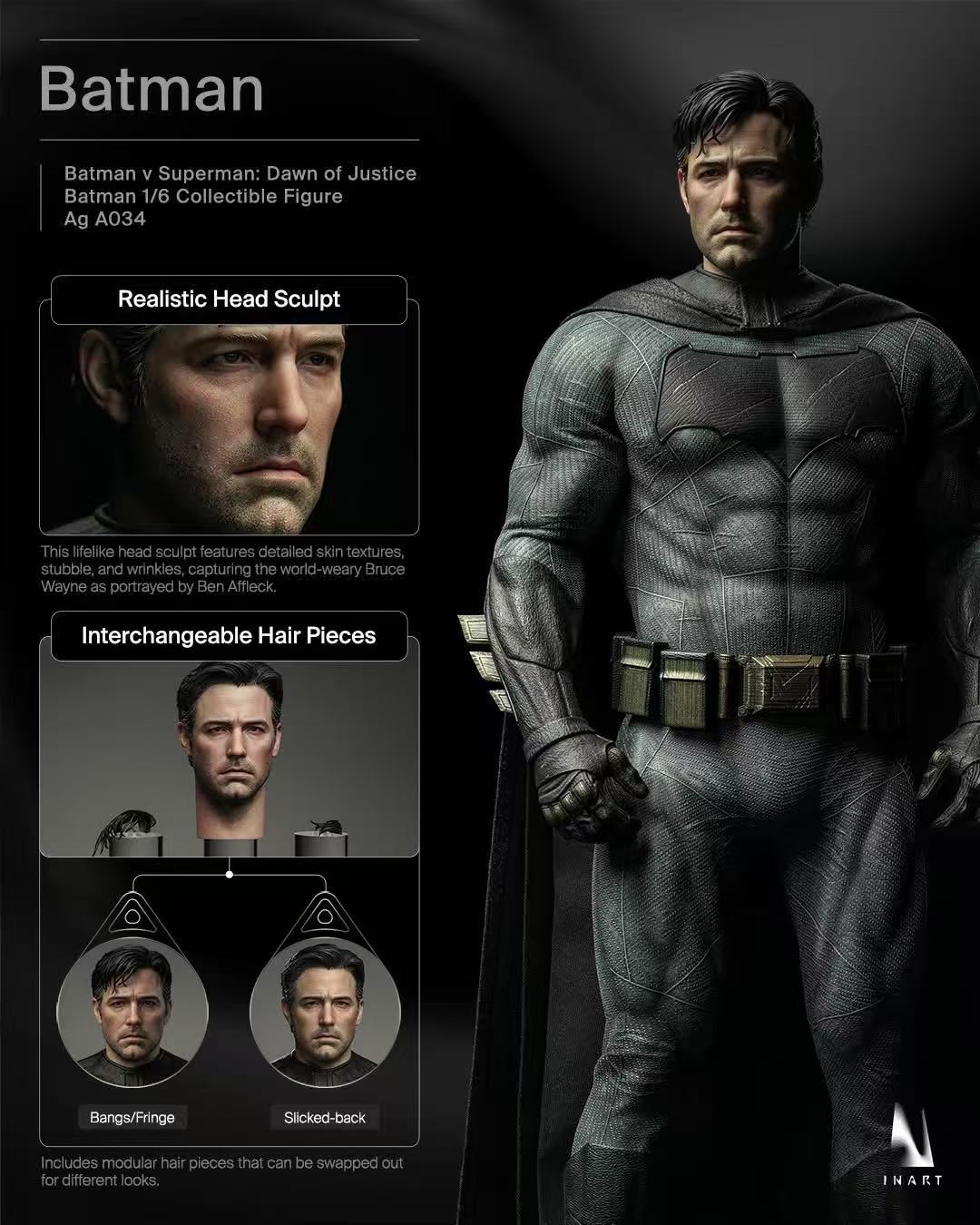 [PREORDER] INART Batman - BVS: Dawn of Justice 1/6 Collectible Figure