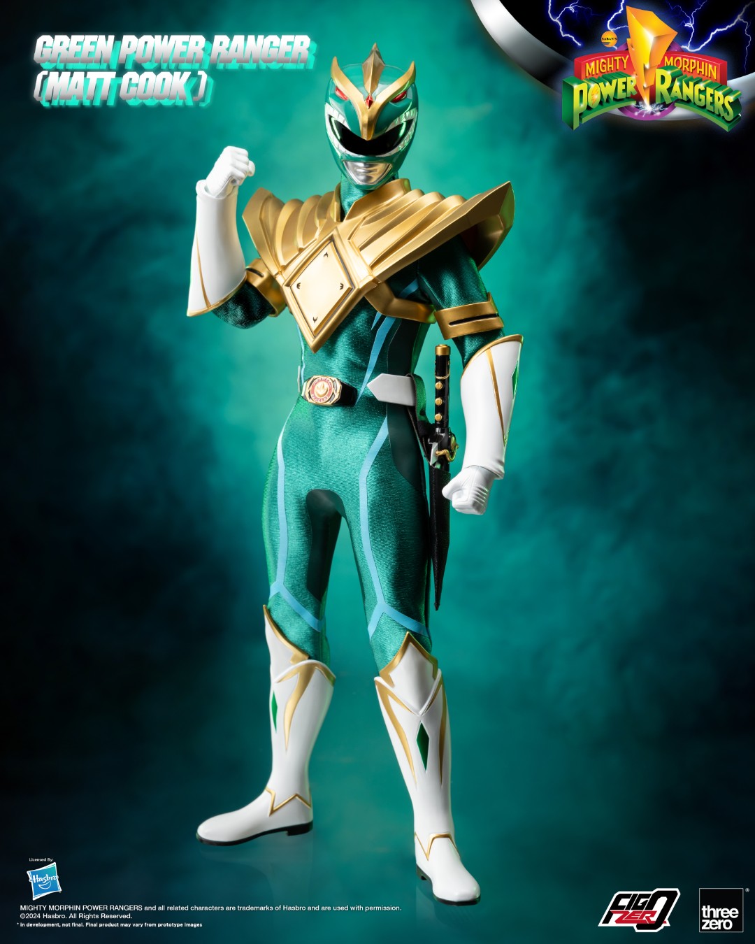 FigZero Green Ranger (Matt Cook) Chaos Energy Version - Mighty Morphin Power Rangers
