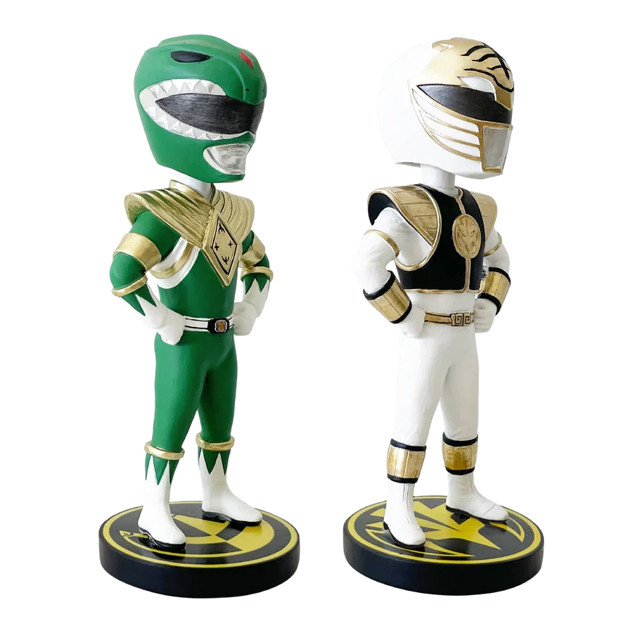 Power Rangers Green & White Ranger Bobblehead Set (SDCC Exclusive)