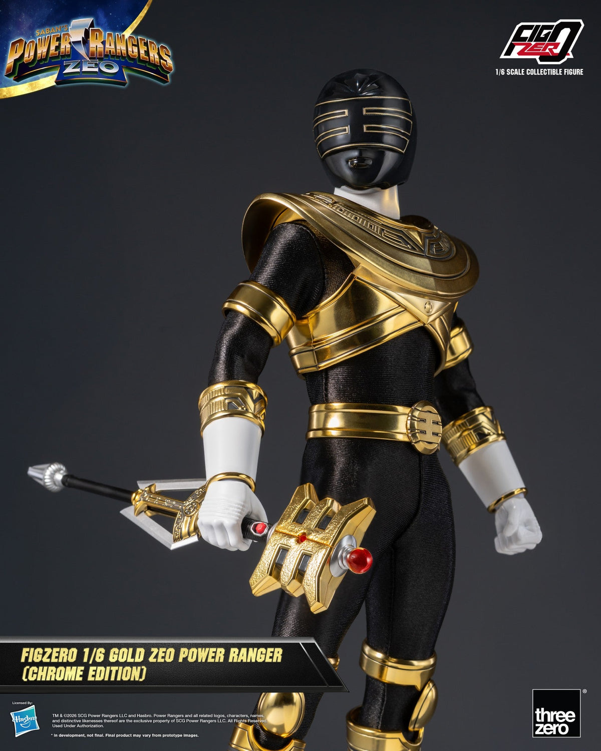 FigZero Gold Zeo Ranger (Chrome Edition) 1/6 Collectible Figure