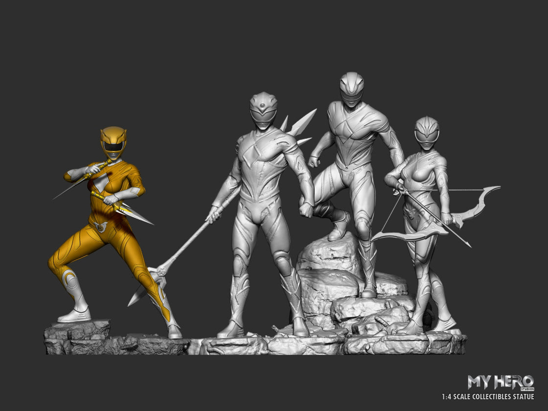 My Hero Studios Yellow Ranger 1/4 Scale Collectible Statue