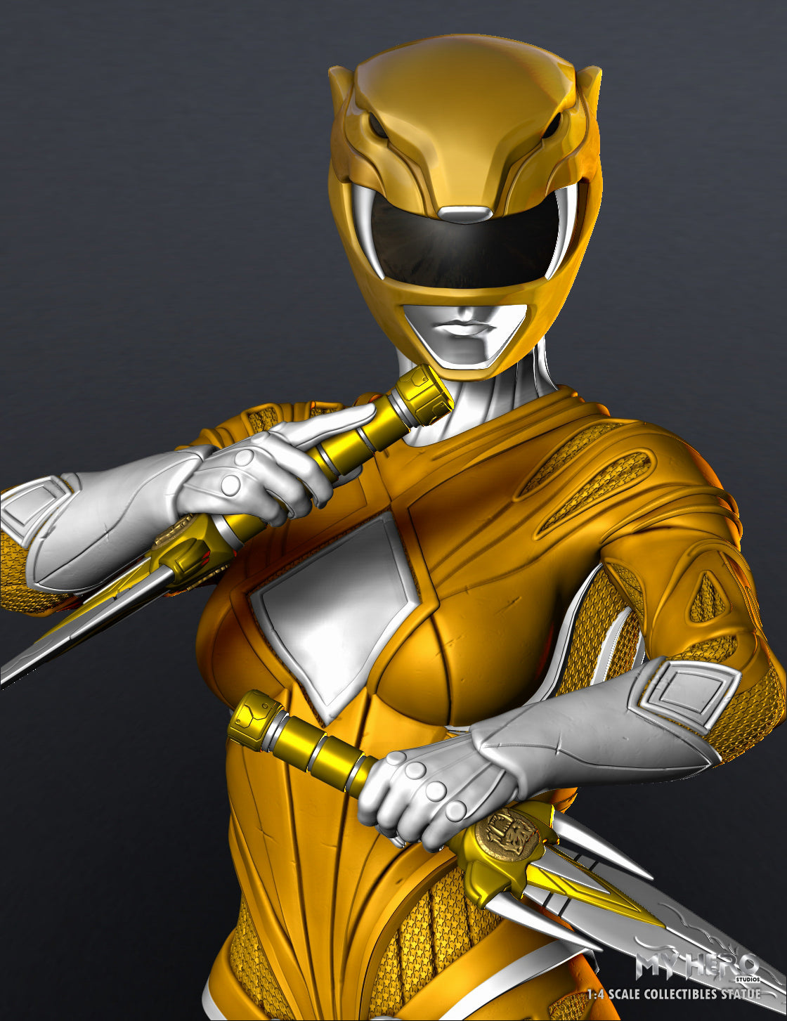 My Hero Studios Yellow Ranger 1/4 Scale Collectible Statue