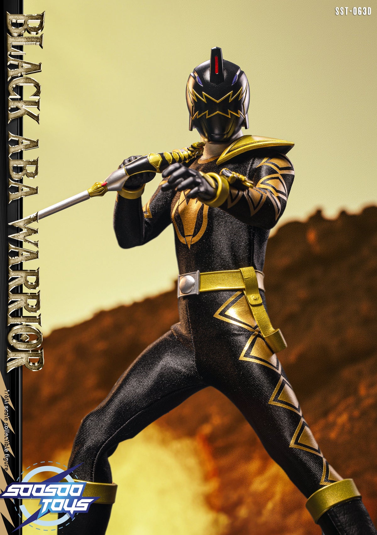 SST063D Black Aba Warrior 1/6 Scale Action Figure