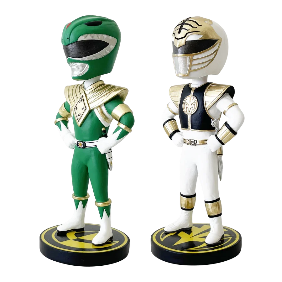 Power Rangers Green & White Ranger Bobblehead Set (SDCC Exclusive)
