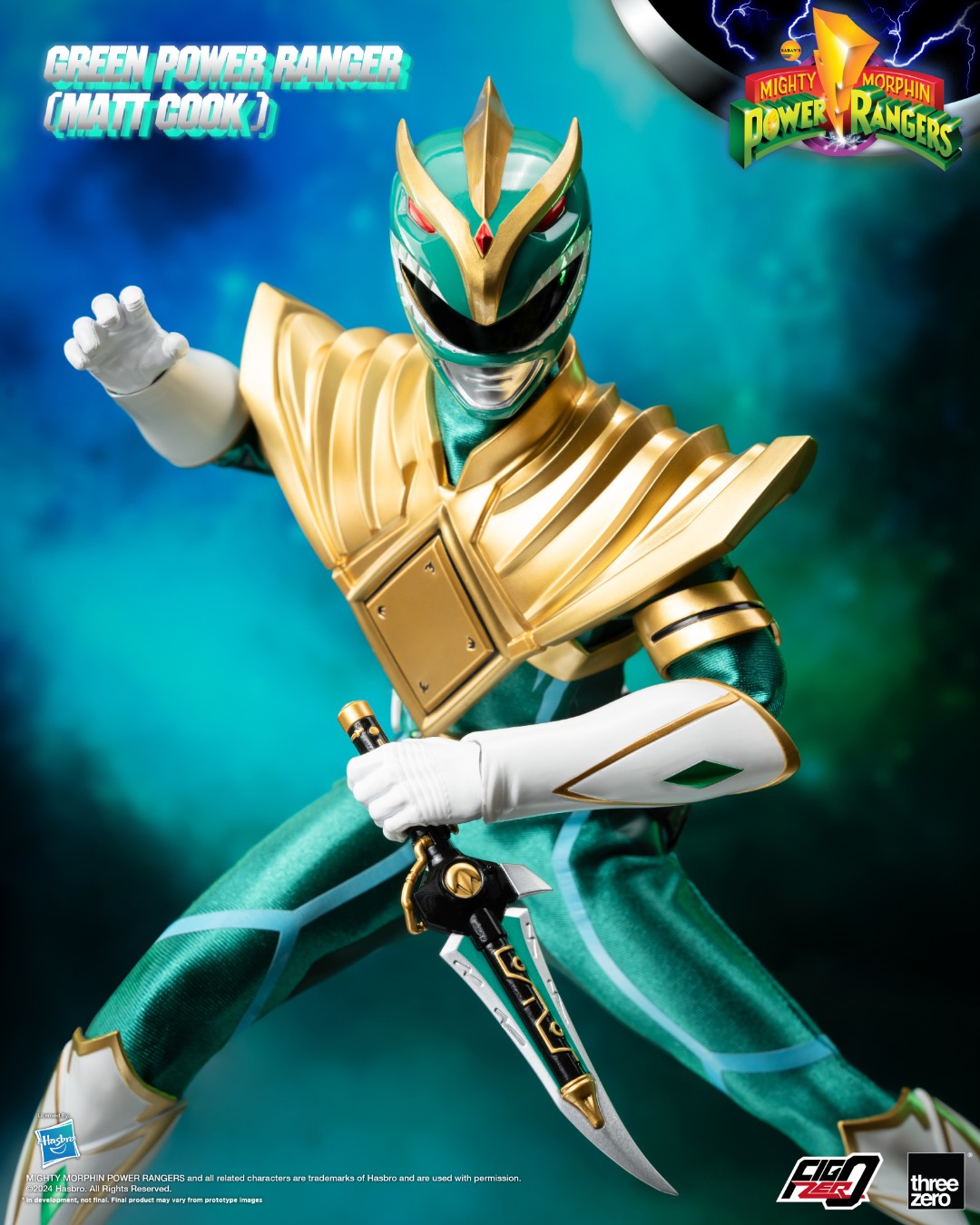FigZero Green Ranger (Matt Cook) Chaos Energy Version - Mighty Morphin Power Rangers