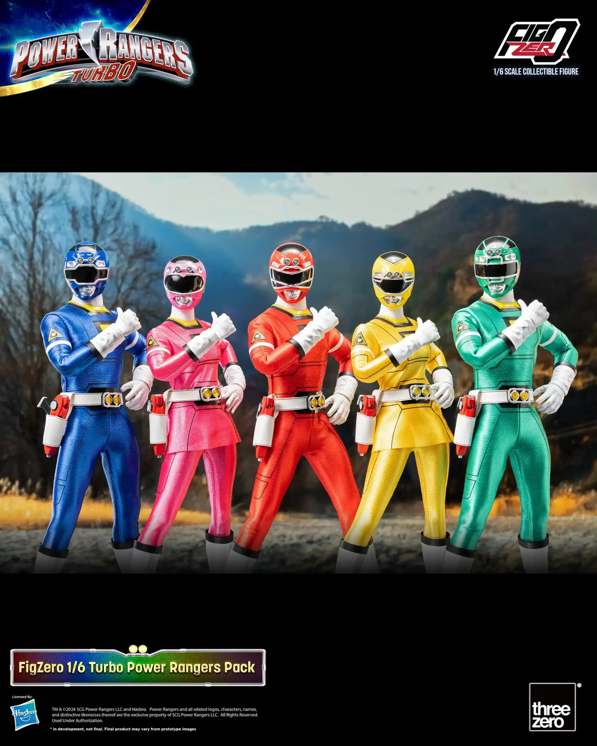 FigZero Power Rangers Turbo 1/6 Scale Figure Team Pack