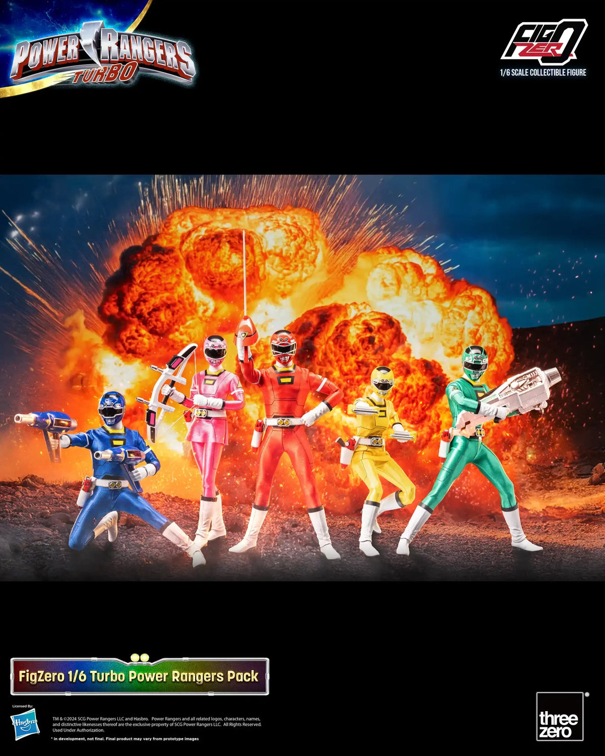 FigZero Power Rangers Turbo 1/6 Scale Figure Team Pack