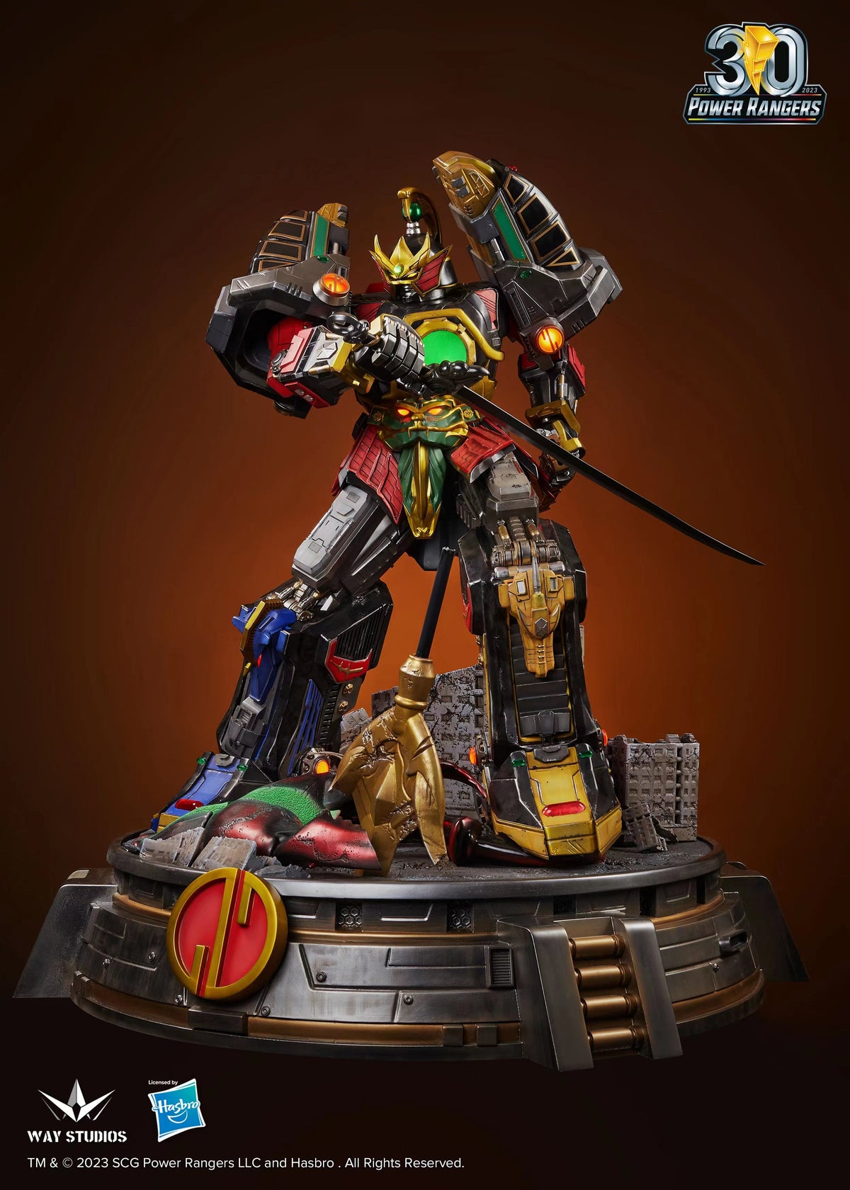 WayStudios Power Rangers Thunder Megazord Statue
