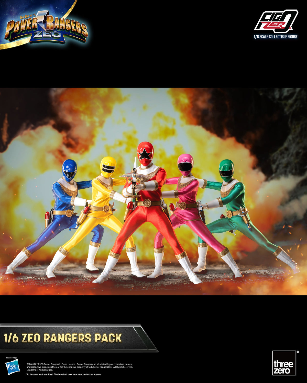 FigZero Power Rangers Zeo Action Figure Box Set
