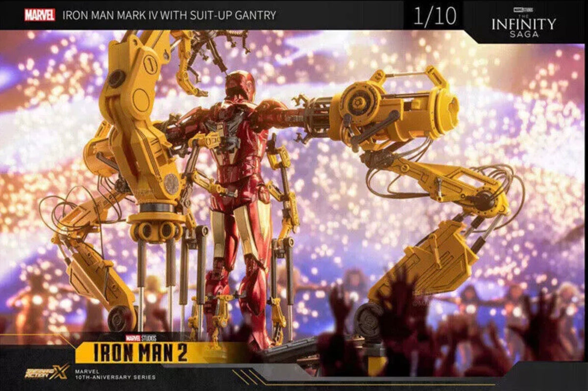 ZD Toys Iron Man Mark IV Suit Up Gantry 1/10 Action Figure Set