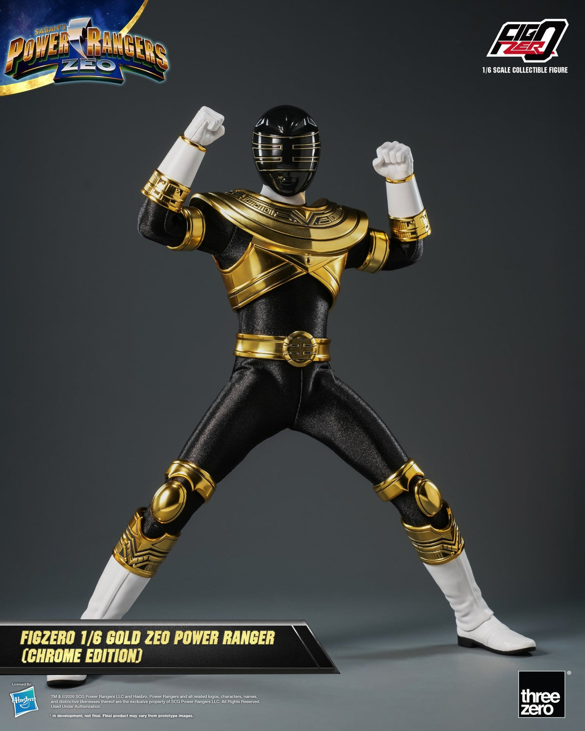 FigZero Gold Zeo Ranger (Chrome Edition) 1/6 Collectible Figure