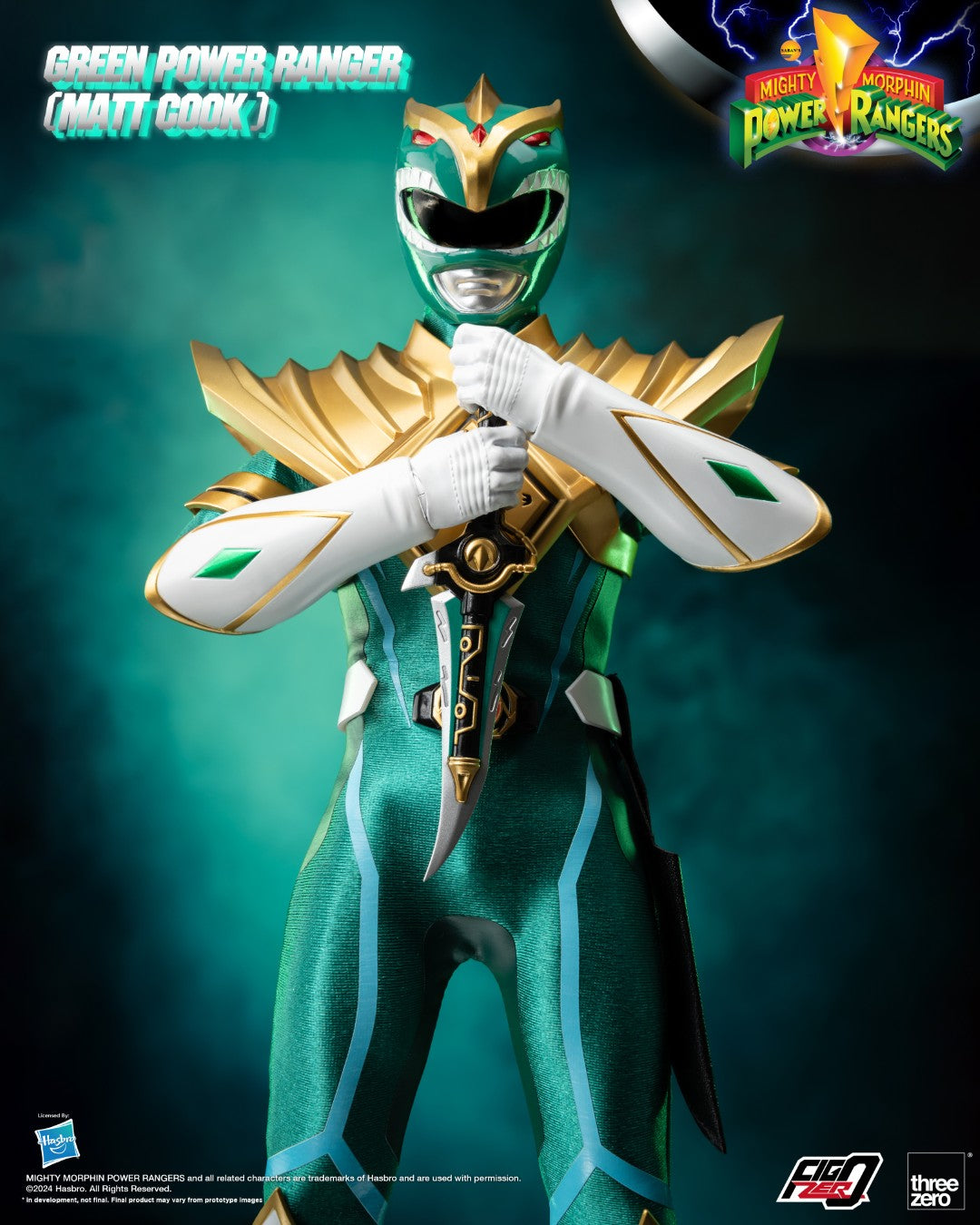 FigZero Green Ranger (Matt Cook) Chaos Energy Version - Mighty Morphin Power Rangers