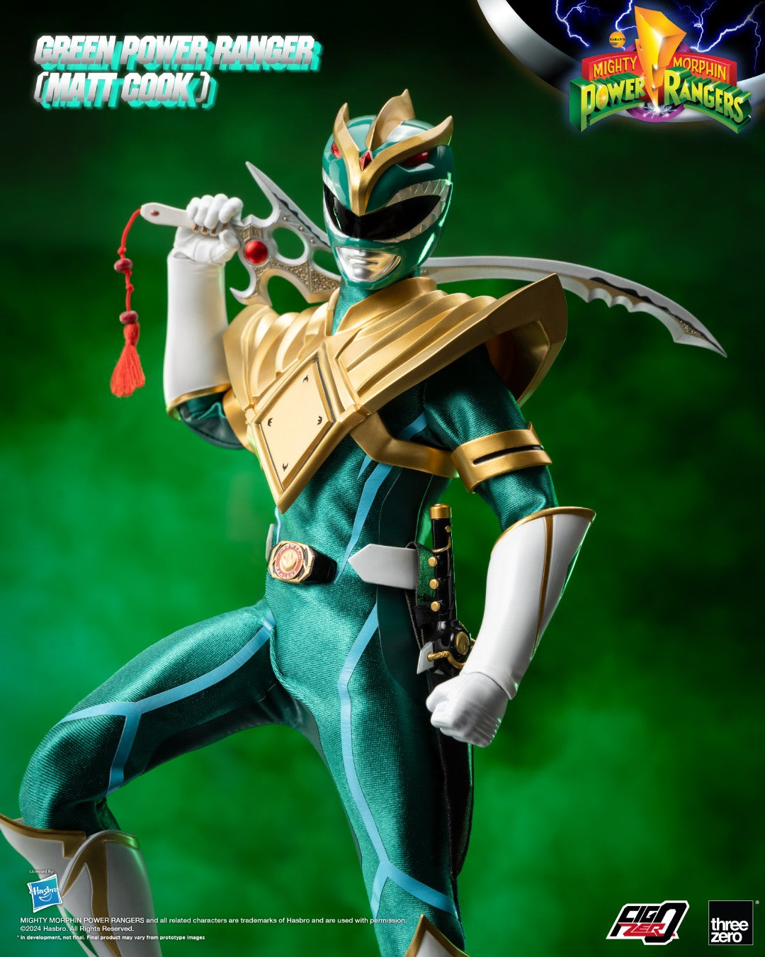 FigZero Green Ranger (Matt Cook) Chaos Energy Version - Mighty Morphin Power Rangers