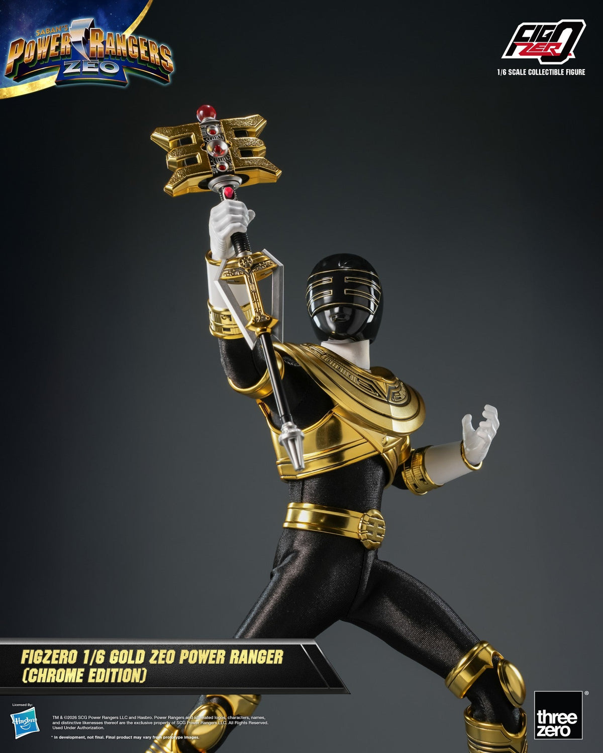 FigZero Gold Zeo Ranger (Chrome Edition) 1/6 Collectible Figure