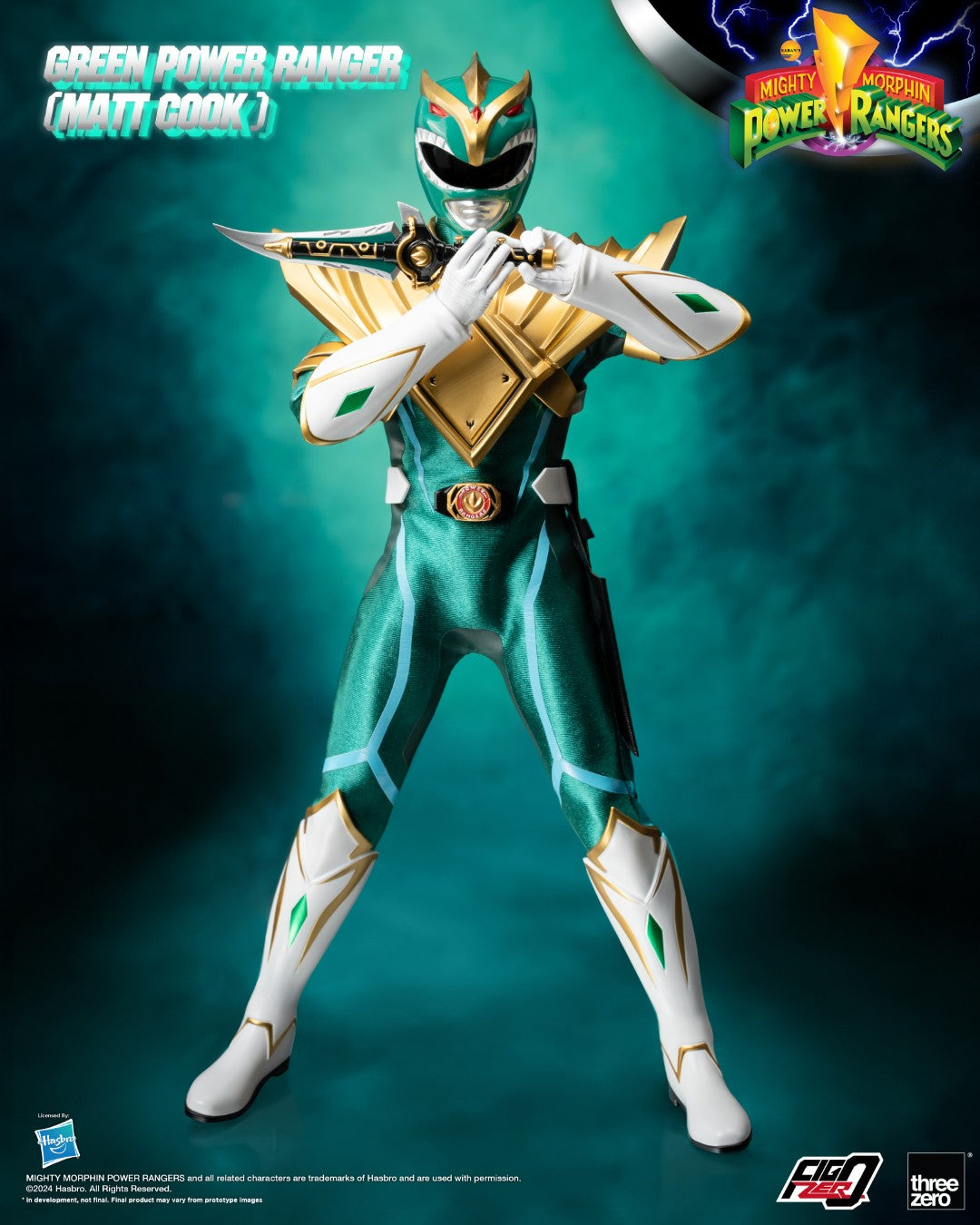 FigZero Green Ranger (Matt Cook) Chaos Energy Version - Mighty Morphin Power Rangers