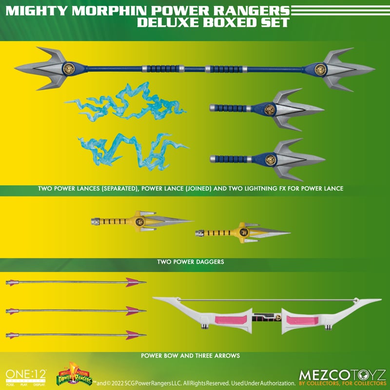 Power Rangers Mezco One:12 Collective Deluxe Boxed Set