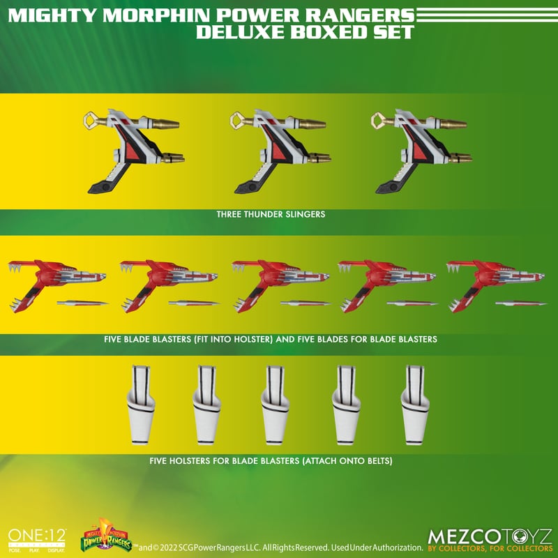 Power Rangers Mezco One:12 Collective Deluxe Boxed Set
